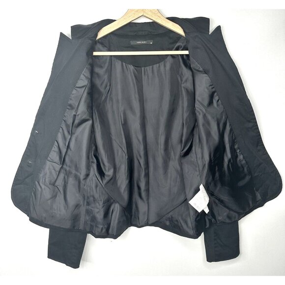Vero Moda Womens Blazer Jacket Lined 2 Button Stretch Long Sleeve Black Size 36 - Picture 7 of 14